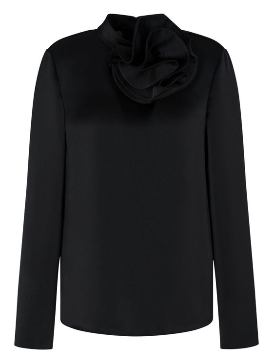 Emporio Armani Blouse with satin flower detail
