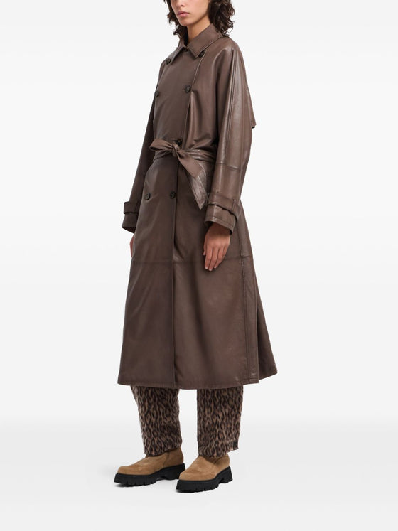 Emporio Armani Double-breasted belted trench coat