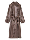 Emporio Armani Double-breasted belted trench coat