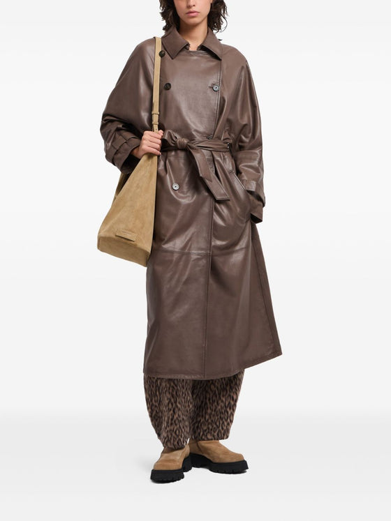 Emporio Armani Double-breasted belted trench coat