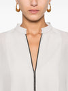 Brunello Cucinelli Monili-chain silk blouse