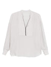 Brunello Cucinelli Monili-chain silk blouse