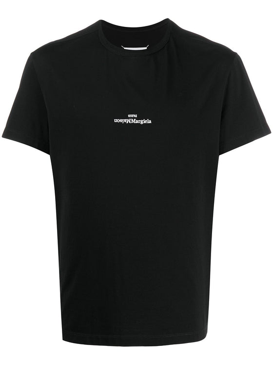 Maison Margiela Distorted-logo cotton T-shirt