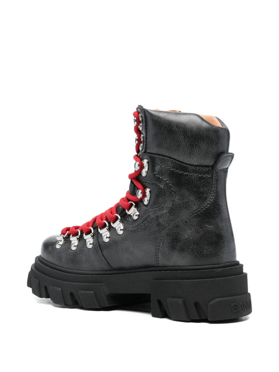 GANNI Boots Brown