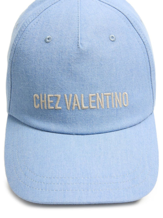 Valentino Garavani Hats Clear Blue