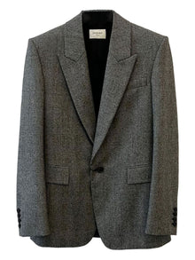  Saint Laurent Checked single-breasted blazer