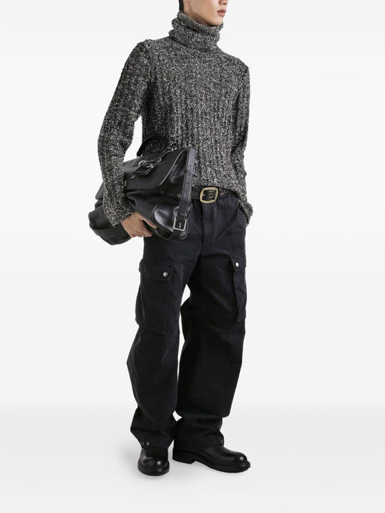 Dolce & Gabbana Roll-neck speckled sweater
