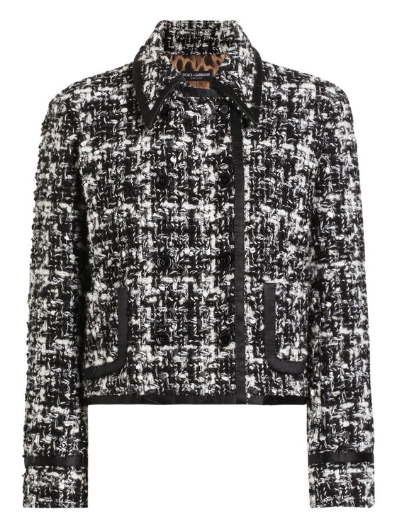 Dolce & Gabbana Double-breasted jacket in wool blend check