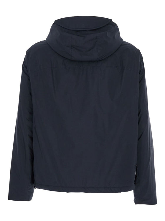 Emporio Armani Hooded zip-front jacket