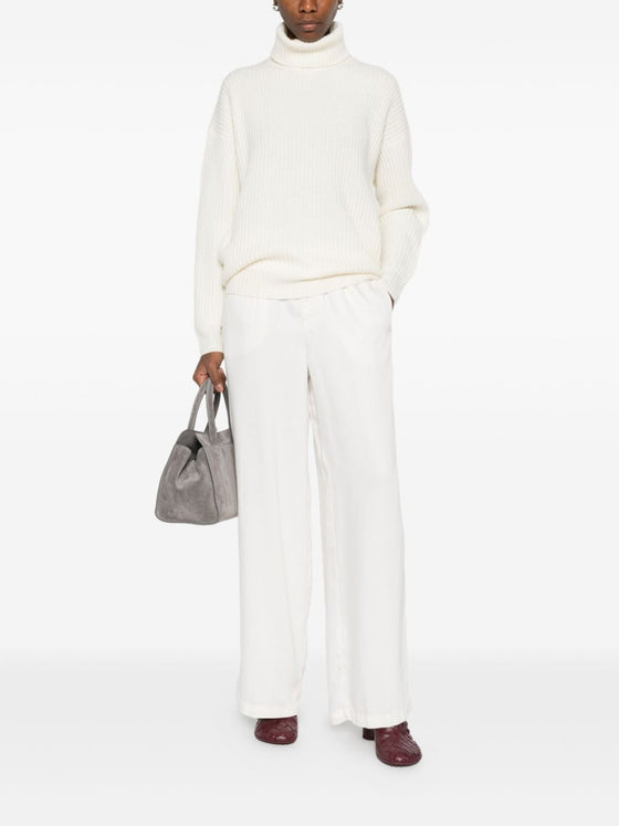 WHITE SAND Trousers Cream