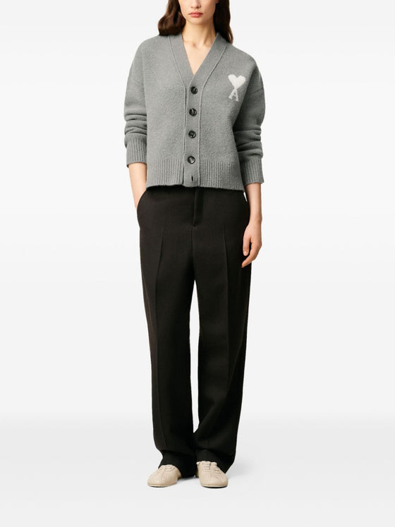 Ami Paris Sweaters Grey