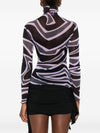 Pucci Abstract-print mesh top