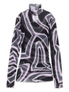 Pucci Abstract-print mesh top