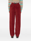 WHITE SAND Trousers Bordeaux