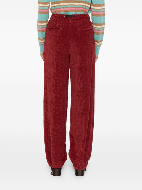 WHITE SAND Trousers Bordeaux