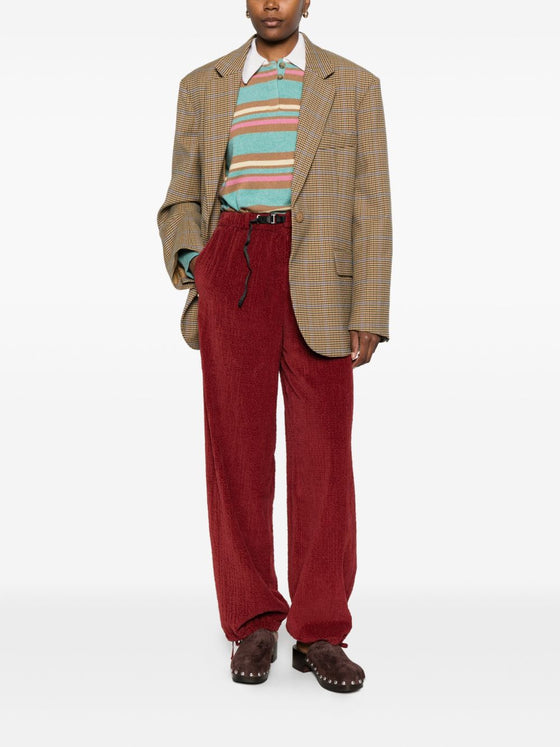 WHITE SAND Trousers Bordeaux