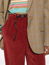 WHITE SAND Trousers Bordeaux