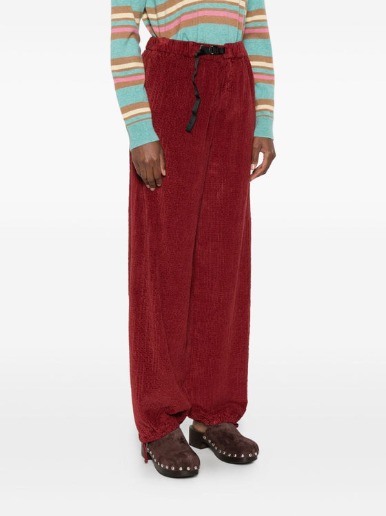 WHITE SAND Trousers Bordeaux