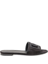 Dolce & Gabbana Suede and thermo-rhinestone slipper