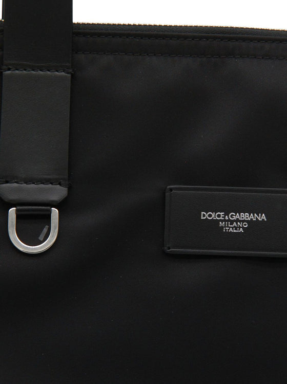 Dolce & Gabbana Adamo nylon and leather tote bag