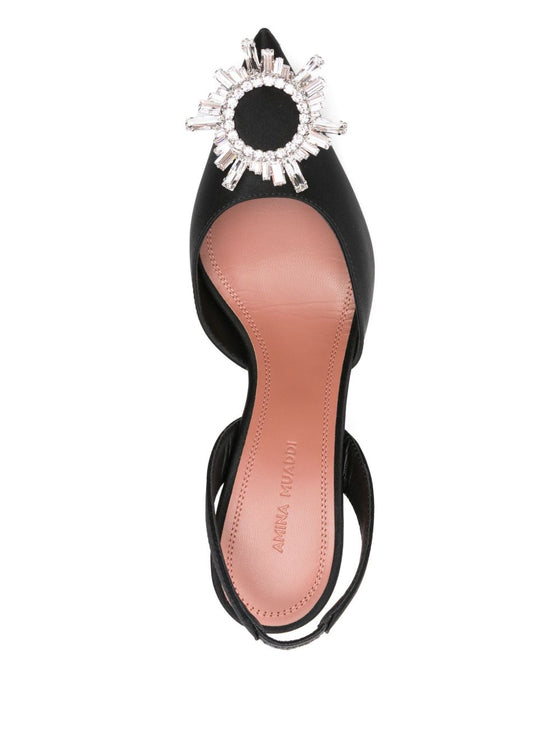 Amina Muaddi With Heel Black