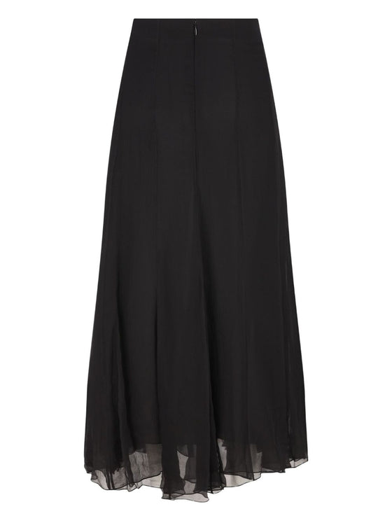 Chloé Ruffled flared maxi skirt