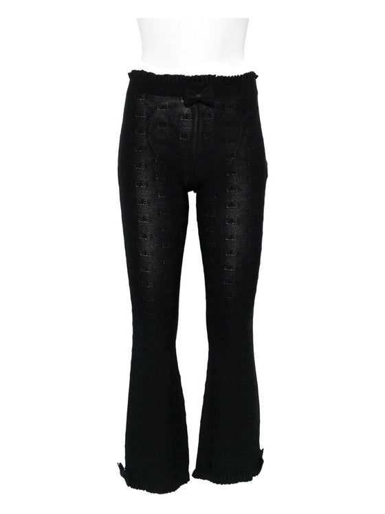 Balenciaga Ruffled Trim Flared Trousers