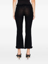 Balenciaga Ruffled Trim Flared Trousers