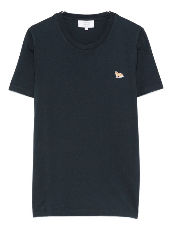 Maison Kitsuné Embroidered-logo t-shirt