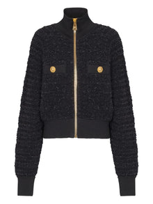  Balmain Tweed bomber jacket
