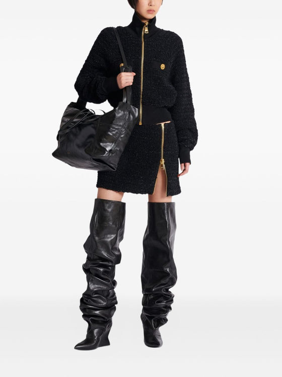 Balmain Tweed bomber jacket