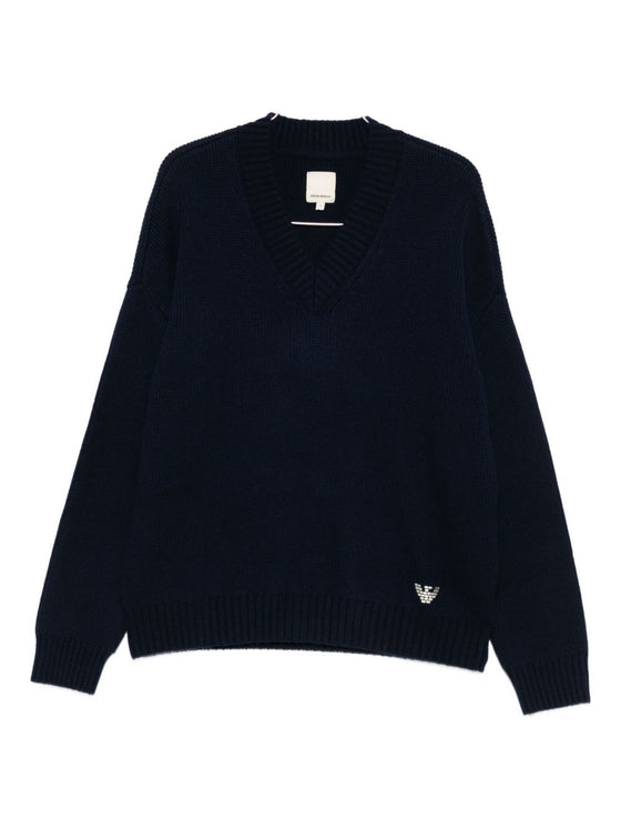 Emporio Armani Sweaters Blue