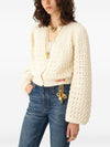 Chloé Round-neck cardigan in a wool & cashmere knit