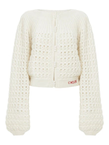  Chloé Round-neck cardigan in a wool & cashmere knit