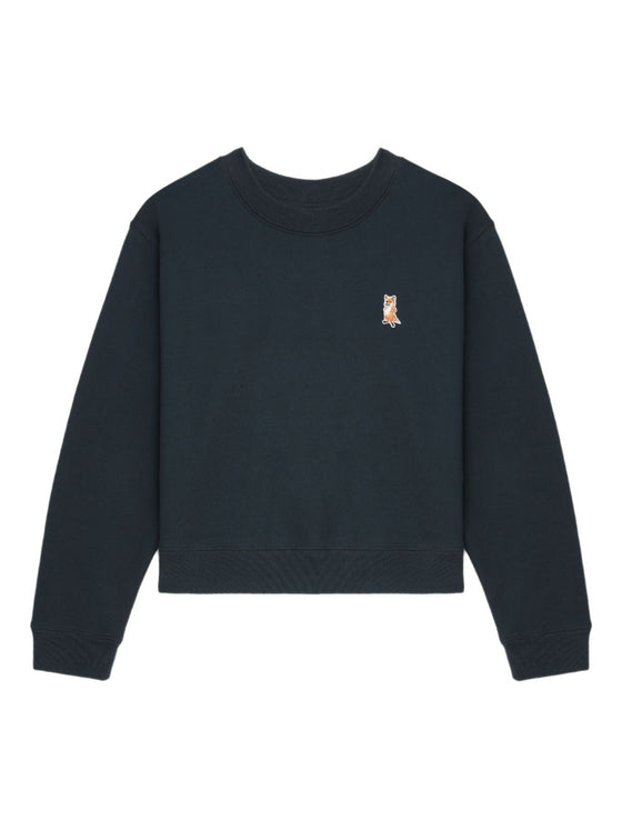 Maison Kitsuné Fox-embroidered sweatshirt