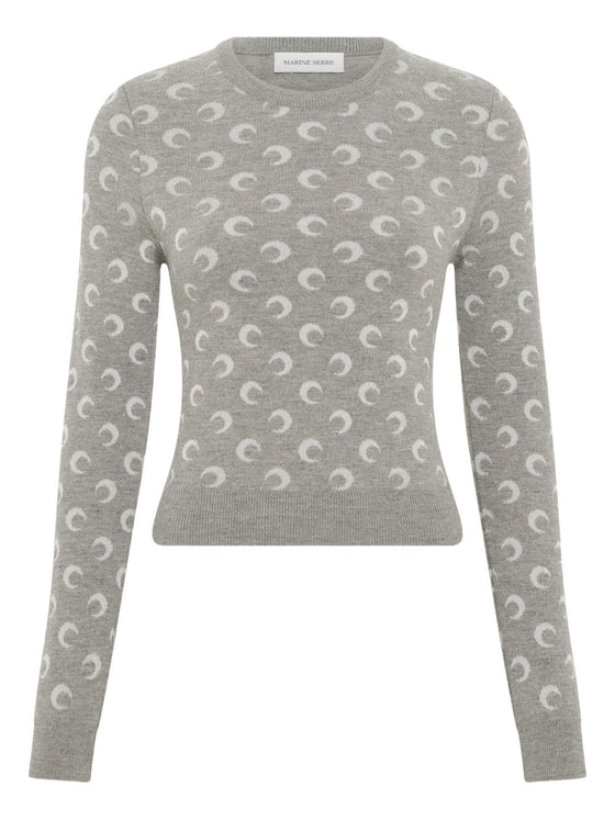 MARINE SERRE Sweaters Light Grey