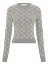 Marine Serre Moon Jacquard Knit Fitted Cardigan