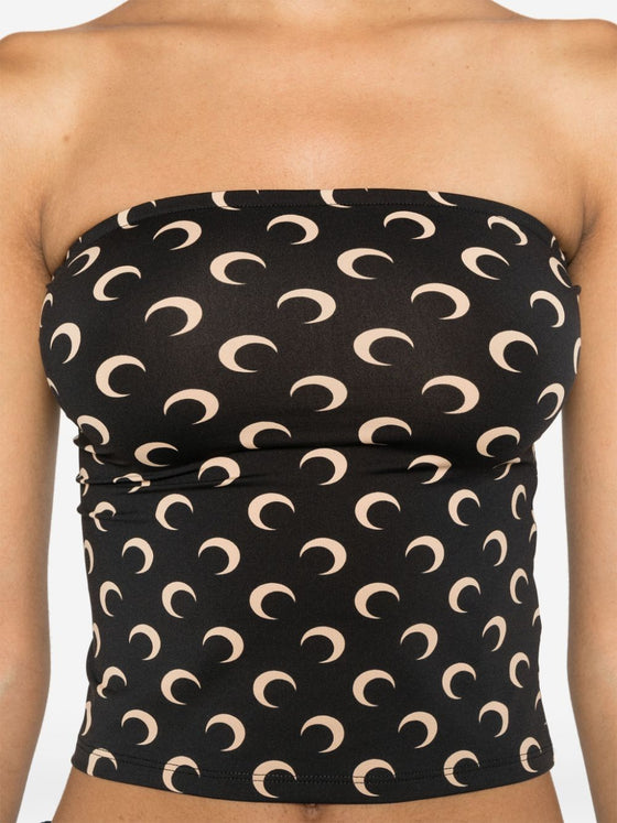 Marine Serre Crescent Moon Print Top