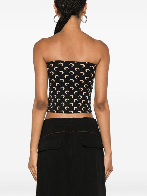 Marine Serre Crescent Moon Print Top