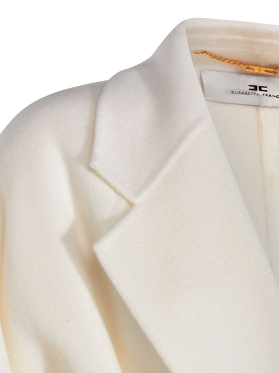 Elisabetta Franchi Coats White