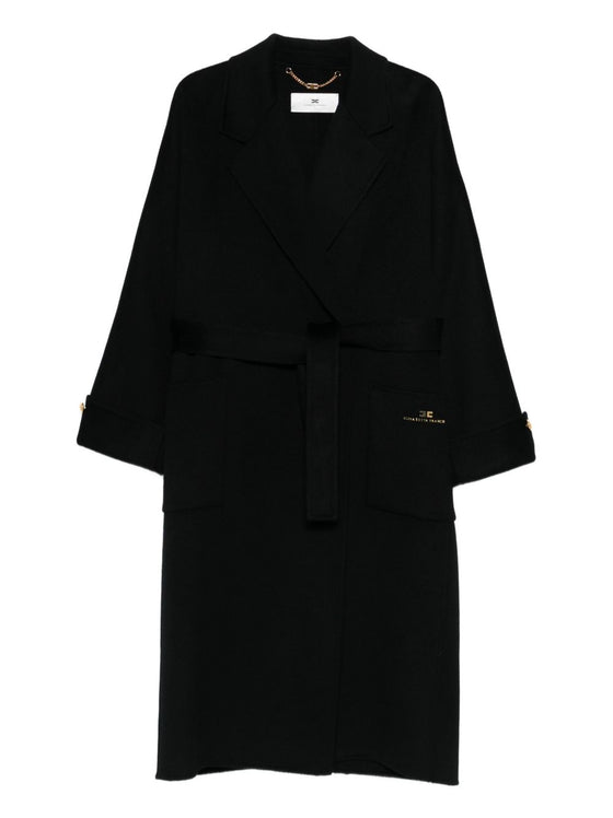 Elisabetta Franchi Coats Black