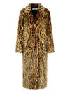 Stand Studio Animal-print faux-fur coat
