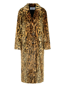  Stand Studio Animal-print faux-fur coat