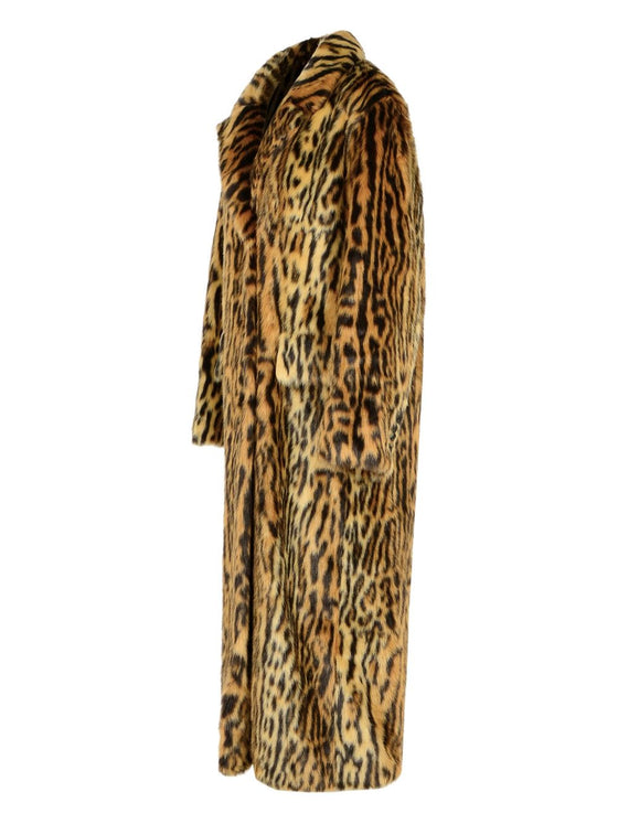 Stand Studio Animal-print faux-fur coat
