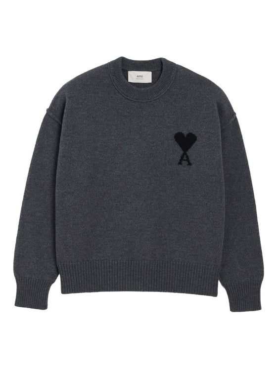 Ami Paris Sweaters Grey