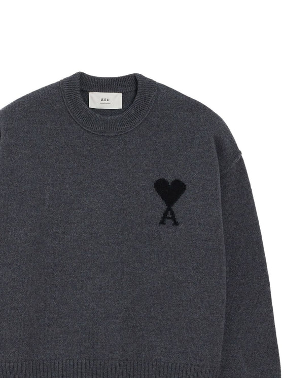 Ami Paris Sweaters Grey
