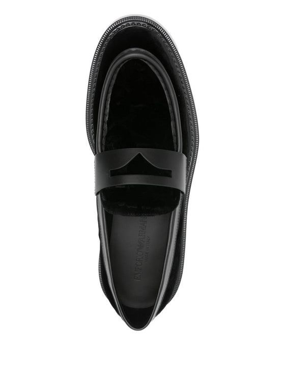 Emporio Armani Flat shoes Black
