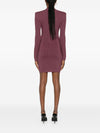 Balmain V-Neck Knitted Mini Dress