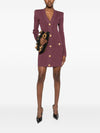 Balmain Dresses Purple
