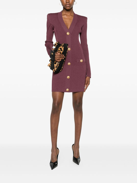 Balmain Dresses Purple